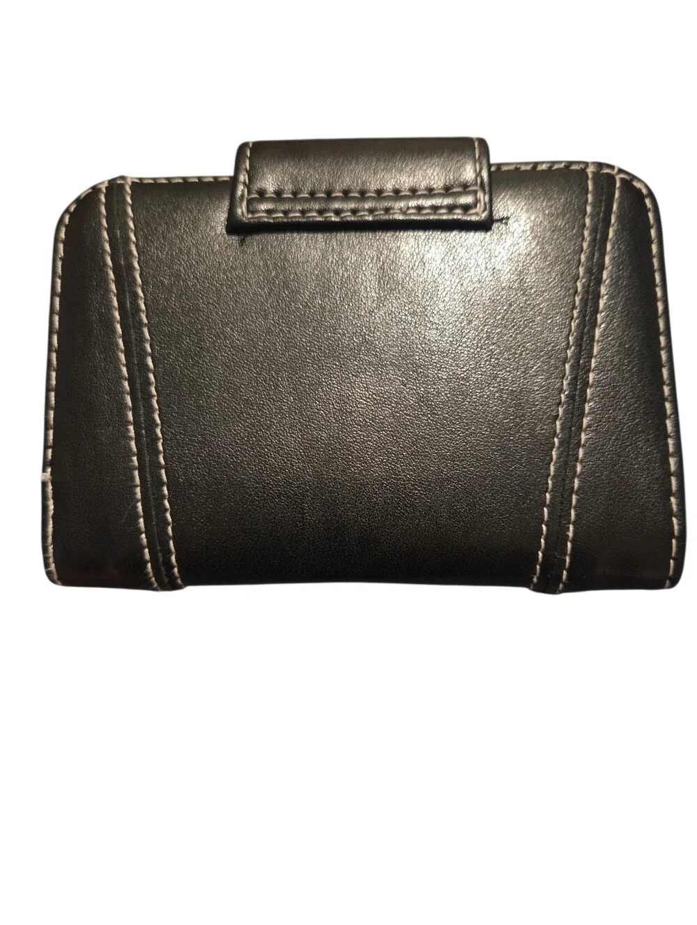 Classic Black  Wallet with Silver Accent